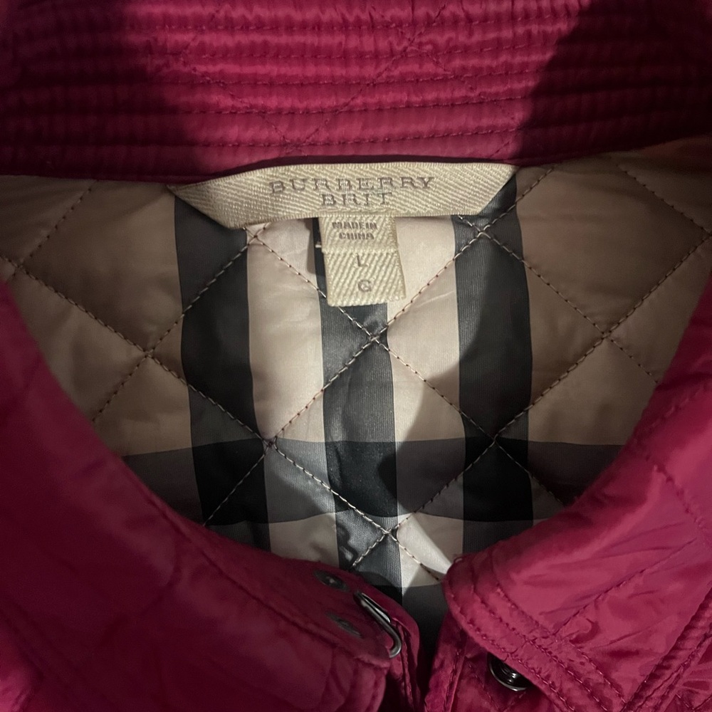 Burberry Brit Red Quilted Jacket - Picture 12 of 16